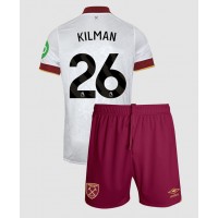 Maglia Calcio West Ham United Max Kilman #26 Terza Divisa Bambino 2024-25 Manica Corta (+ pantaloncini)